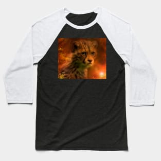 Baby Cheetah Baseball T-Shirt